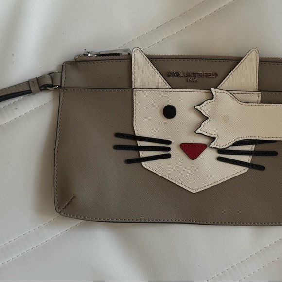 Karl Lagerfeld Handbags - Karl Lagerfeld Cat Face Clutch